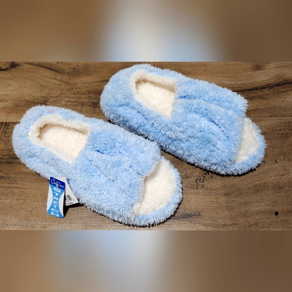 Women's Micro Terry Open Toe Full Foot Slipper